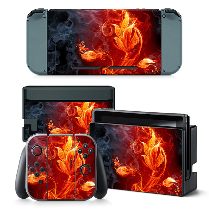 Flower Of Fire Skin Sticker For Nintendo Switch & Nintendo Switch OLED