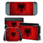 Albanian National Flag Skin Sticker For Nintendo Switch & Nintendo Switch OLED