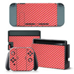 Carbon Red Skin Sticker For Nintendo Switch & Nintendo Switch OLED