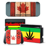 Cannabis Leaf Flag Decal Cover For Nintendo Switch & Nintendo Switch OLED
