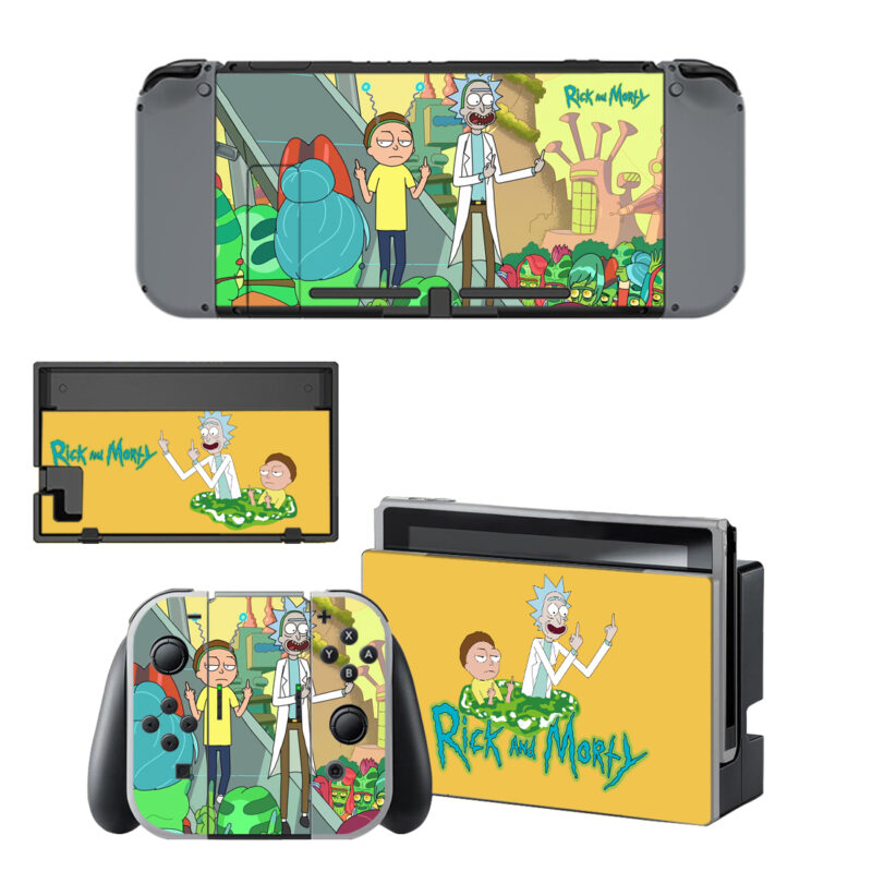 Rick And Morty Skin Sticker For Nintendo Switch & Nintendo Switch OLED