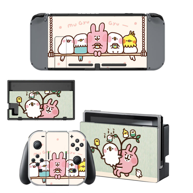 Kanahei And Usagi Pattern Decal Cover For Nintendo Switch & Nintendo Switch OLED Design 4