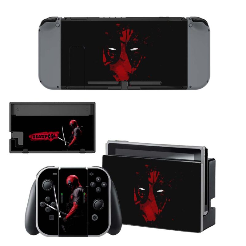 Deadpool Decal Cover For Nintendo Switch & Nintendo Switch OLED Design 1