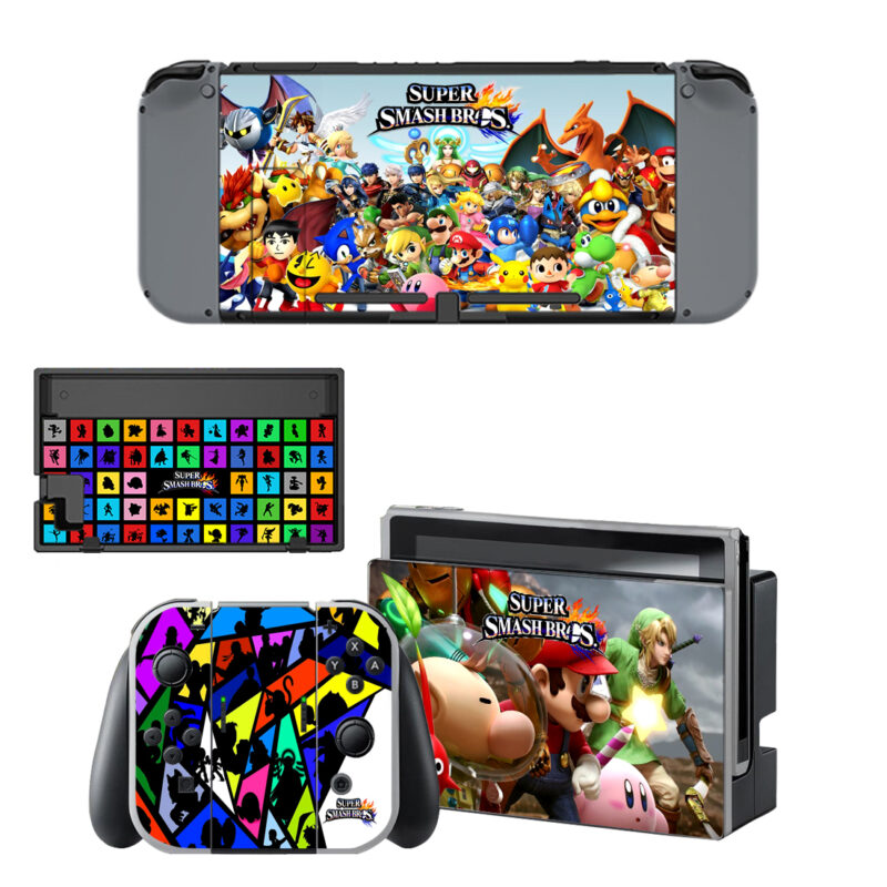 Super Smash Bros Skin Sticker For Nintendo Switch & Nintendo Switch OLED Design 2