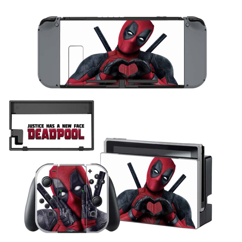 Deadpool Decal Cover For Nintendo Switch & Nintendo Switch OLED Design 3