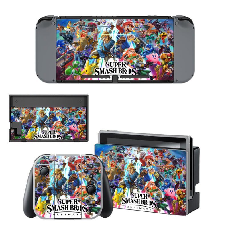 Super Smash Bros Ultimate Skin Sticker For Nintendo Switch & Nintendo Switch OLED Design 1