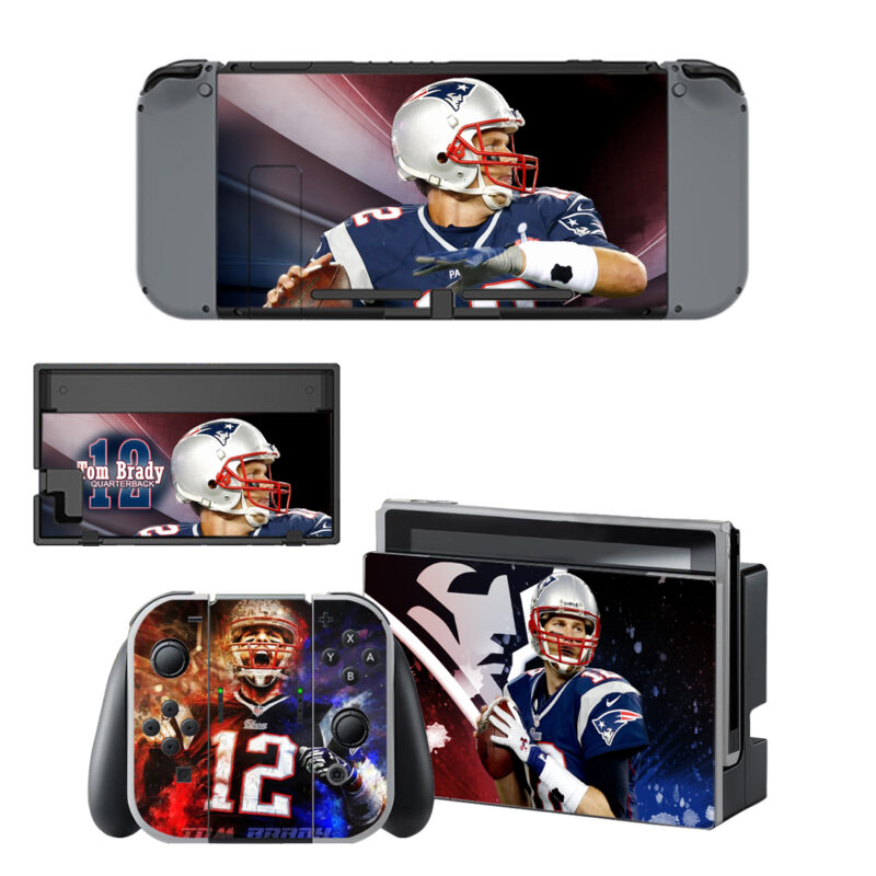 Tom Brady Quarterback Skin Sticker For Nintendo Switch & Nintendo Switch OLED