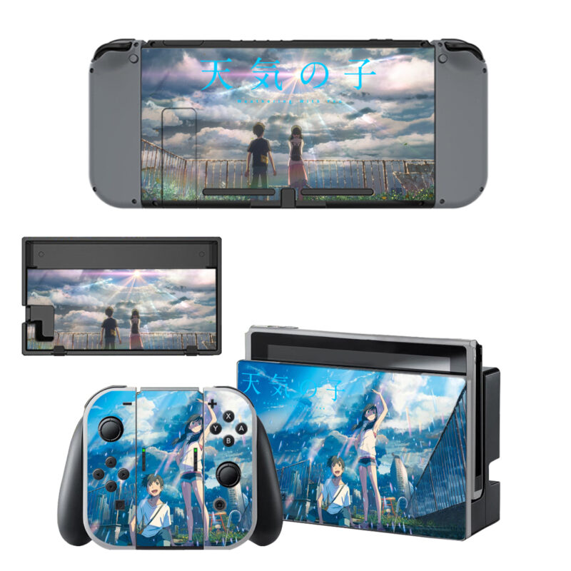 Weathering With You Skin Sticker For Nintendo Switch & Nintendo Switch OLED