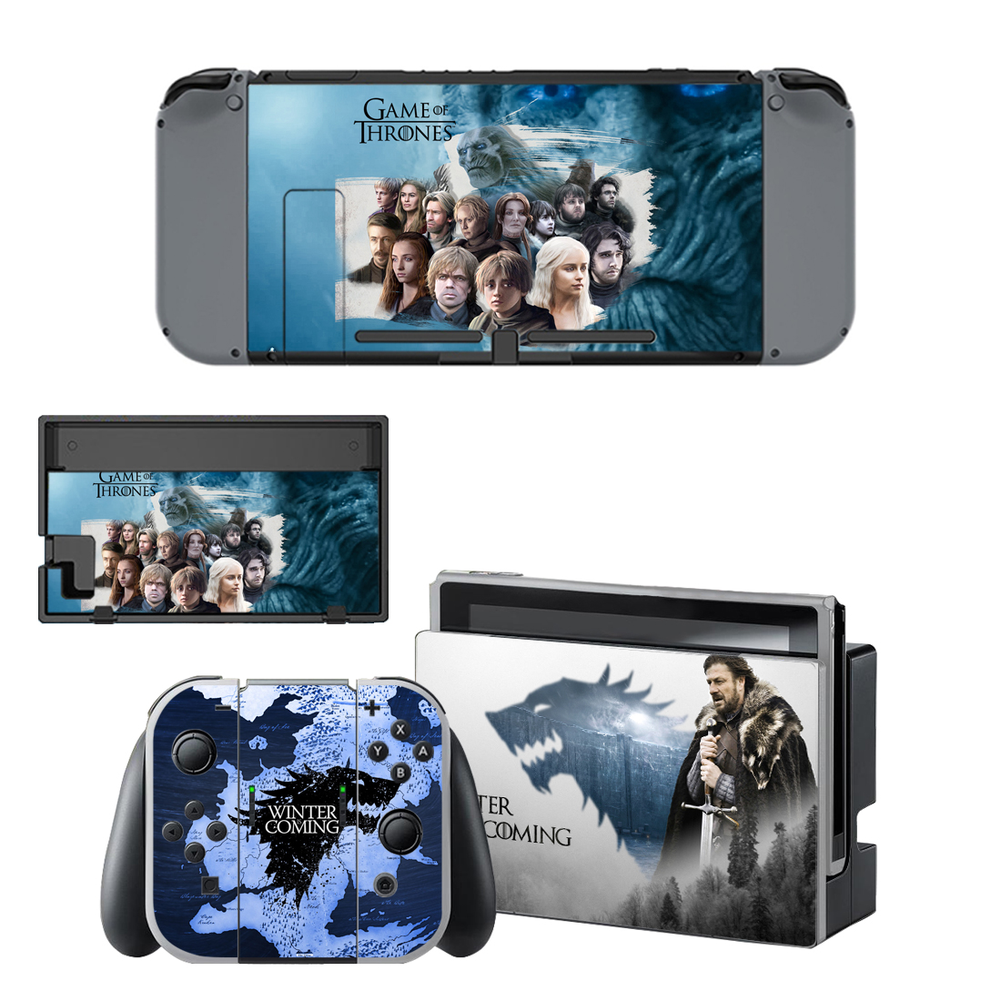 Game Of Thrones Winter Is Coming Skin Sticker For Nintendo Switch & Nintendo Switch OLED