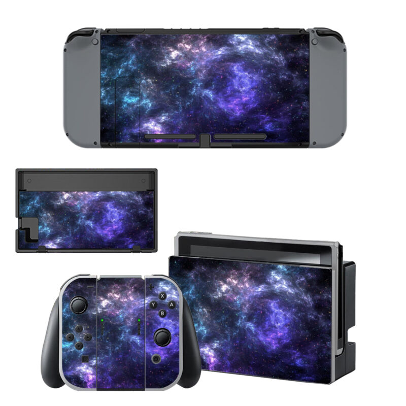 Blue Nebula Decal Cover For Nintendo Switch & Nintendo Switch OLED