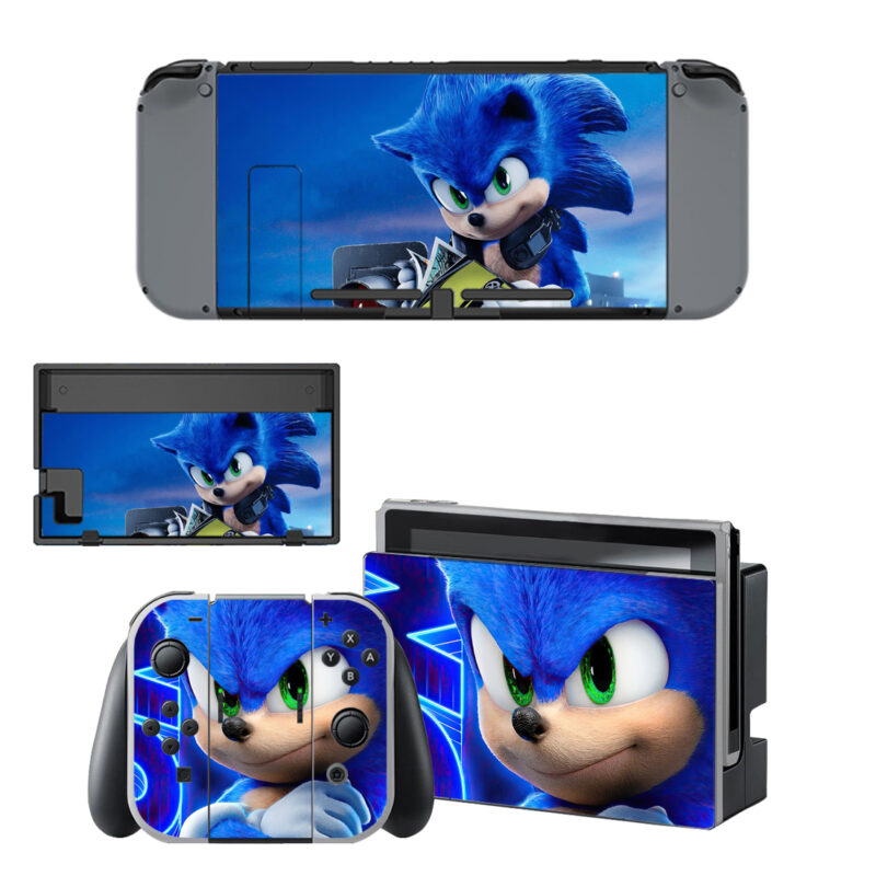 Sonic The Hedgehog Skin Sticker For Nintendo Switch & Nintendo Switch OLED Design 3