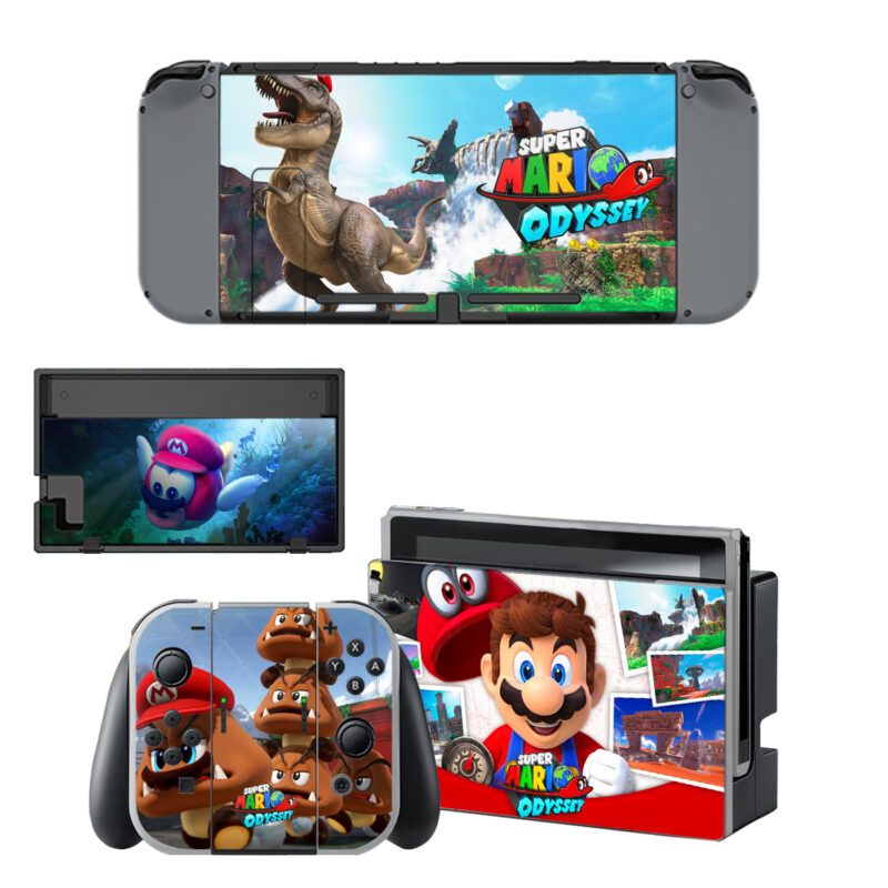 Super Mario Odyssey Skin Sticker For Nintendo Switch & Nintendo Switch OLED Design 5