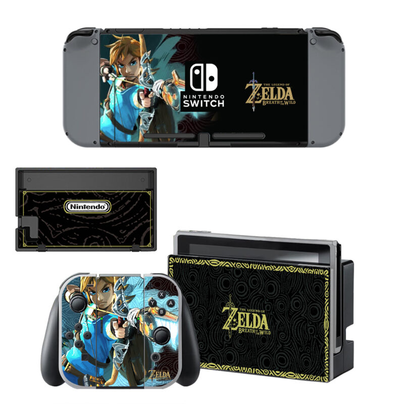 The Legend Of Zelda Breath Of The Wild Decal Cover For Nintendo Switch & Nintendo Switch OLED Design 7