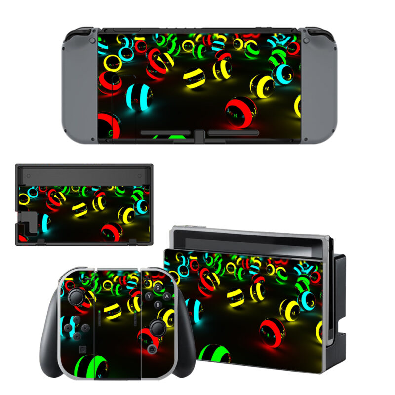 Neon Ball Light Skin Sticker For Nintendo Switch & Nintendo Switch OLED