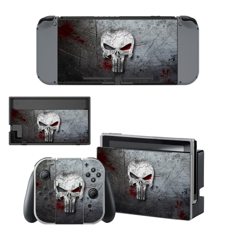 The Punisher Skin Sticker For Nintendo Switch & Nintendo Switch OLED