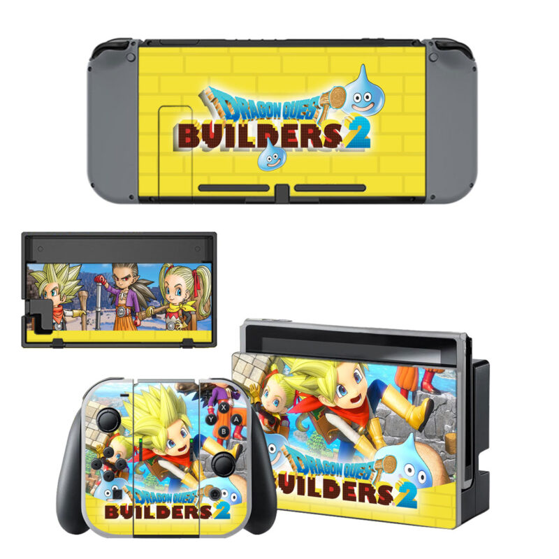 Dragon Quest Builders 2 Decal Cover For Nintendo Switch & Nintendo Switch OLED Design 1