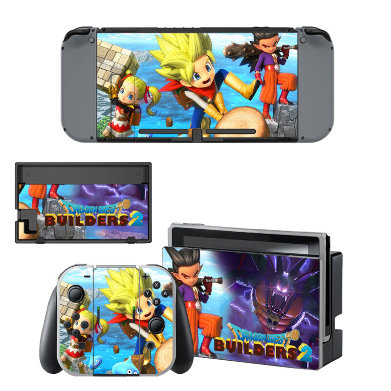 Dragon Quest Builders 2 Decal Cover For Nintendo Switch & Nintendo Switch OLED Design 3