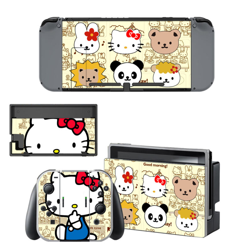 Hello Kitty Skin Sticker For Nintendo Switch & Nintendo Switch OLED Design 2