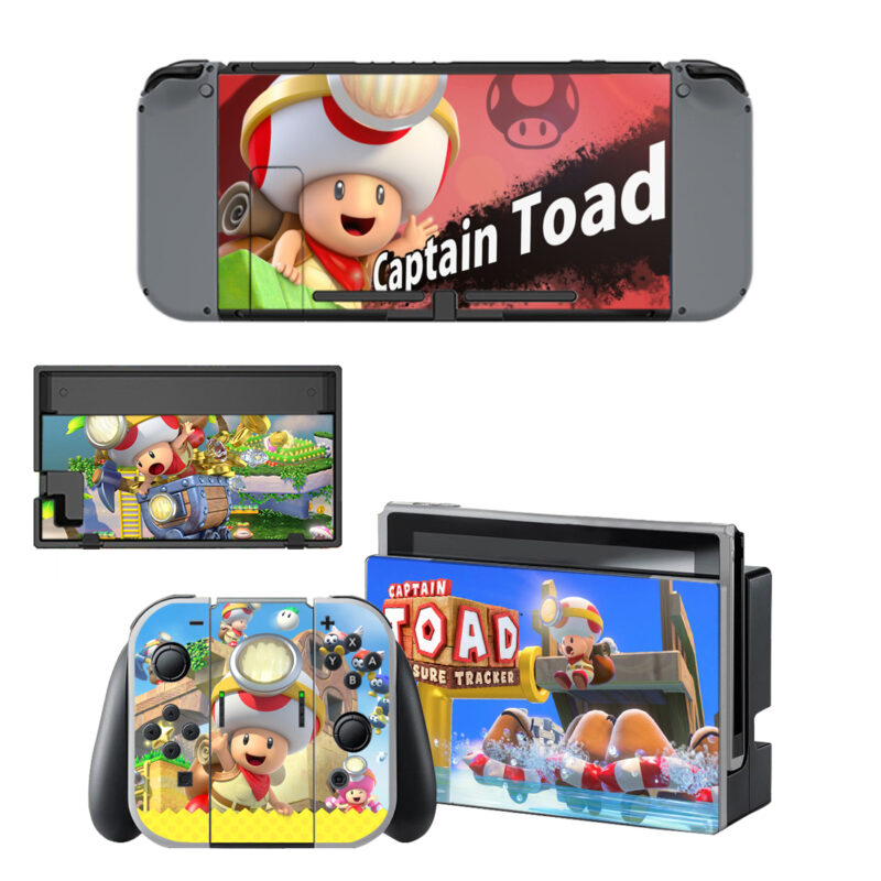 Captain Toad Treasure Tracker Skin Sticker For Nintendo Switch & Nintendo Switch OLED Design 3