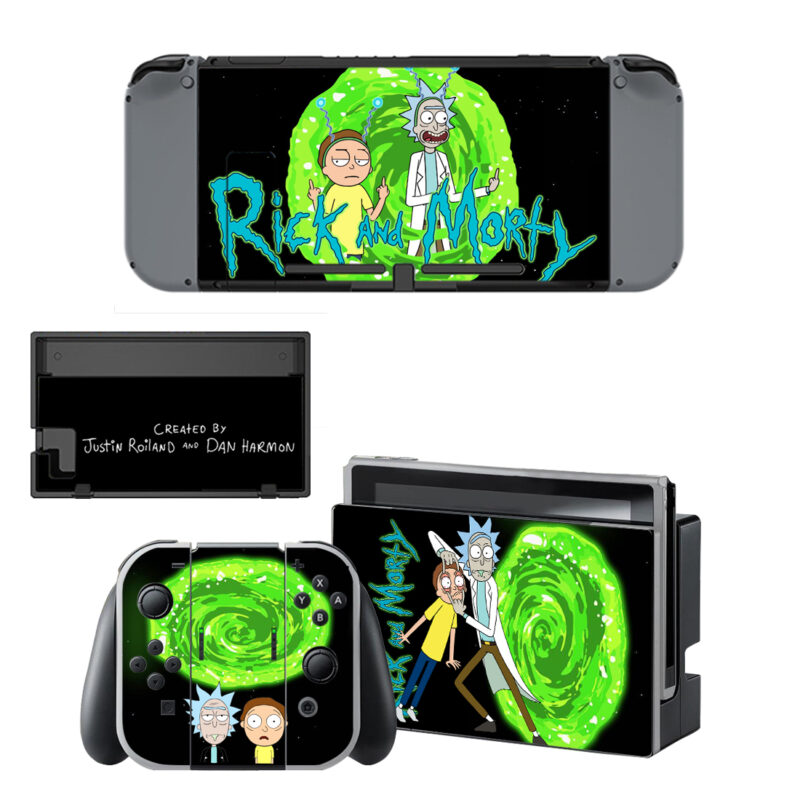 Rick And Morty Skin Sticker For Nintendo Switch OLED & Nintendo Switch