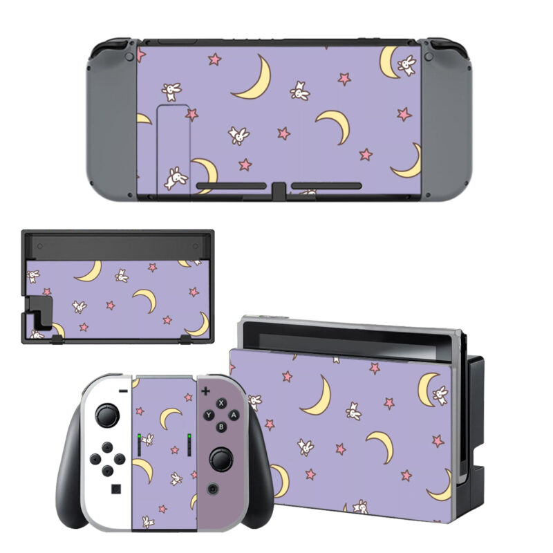 Bunny Star Moon Sailor Skin Sticker For Nintendo Switch & Nintendo Switch OLED