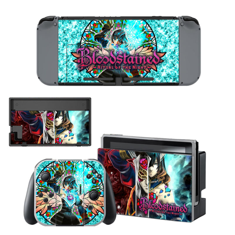 Bloodstained Skin Sticker For Nintendo Switch & Nintendo Switch OLED Design 4