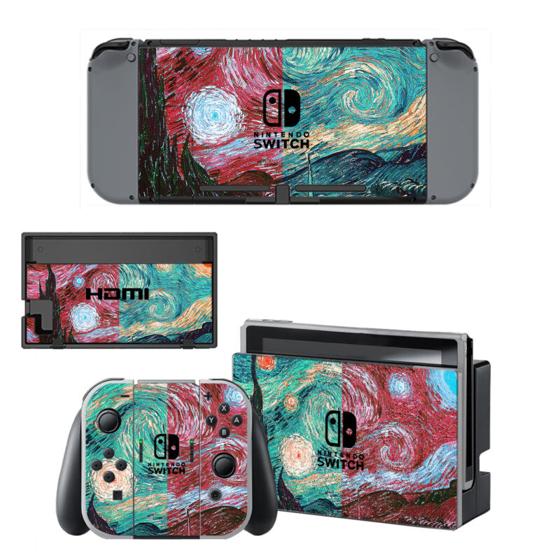 The Starry Night Decal Cover For Nintendo Switch & Nintendo Switch OLED