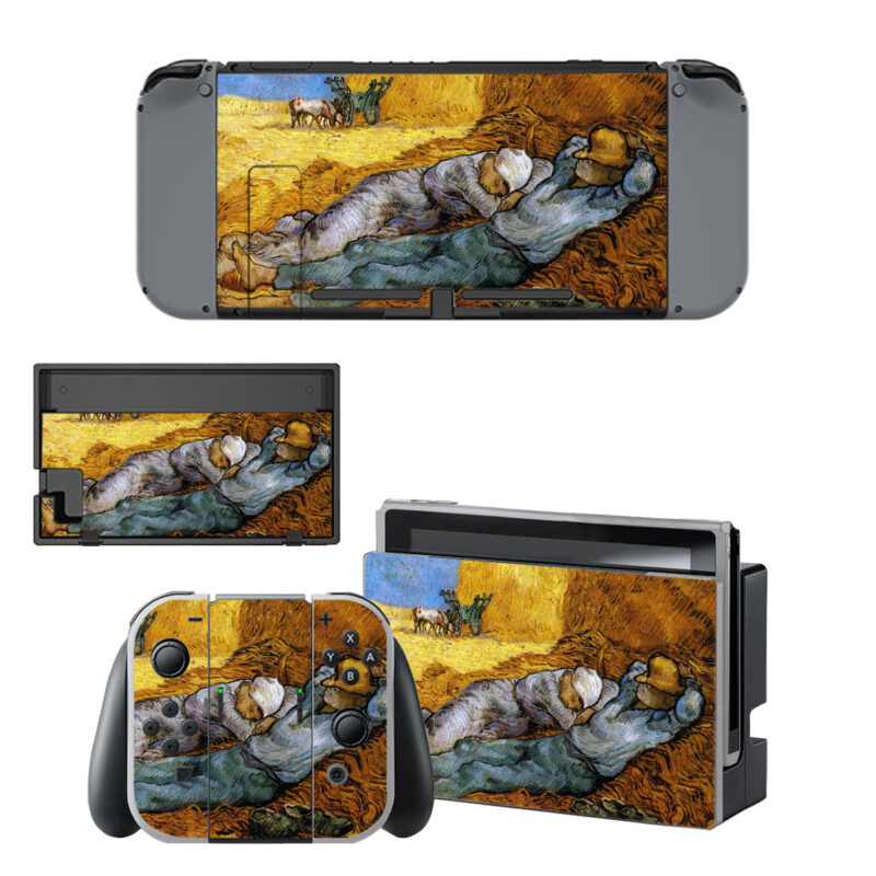 Vincent Van Gogh The Siesta Painting Decal Cover For Nintendo Switch & Nintendo Switch OLED