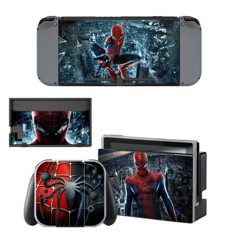 Spider Man Skin Sticker For Nintendo Switch & Nintendo Switch OLED Design 1