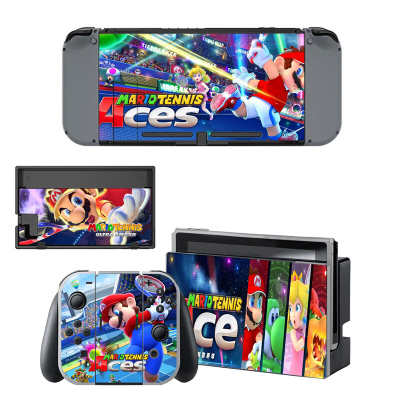 Mario Tennis Aces Skin Sticker For Nintendo Switch & Nintendo Switch OLED