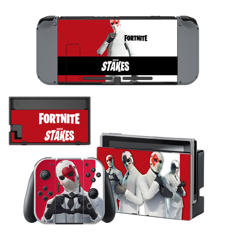 Fortnite High Stakes Skin Sticker For Nintendo Switch & Nintendo Switch OLED