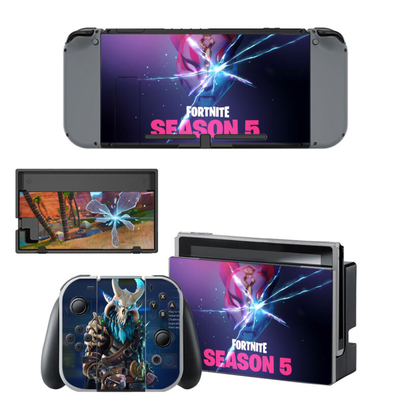 Fortnite Season 5 Decal Cover For Nintendo Switch & Nintendo Switch OLED Design 2