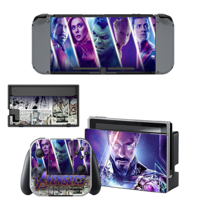 Avengers End Game Skin Sticker For Nintendo Switch & Nintendo Switch OLED Design 1