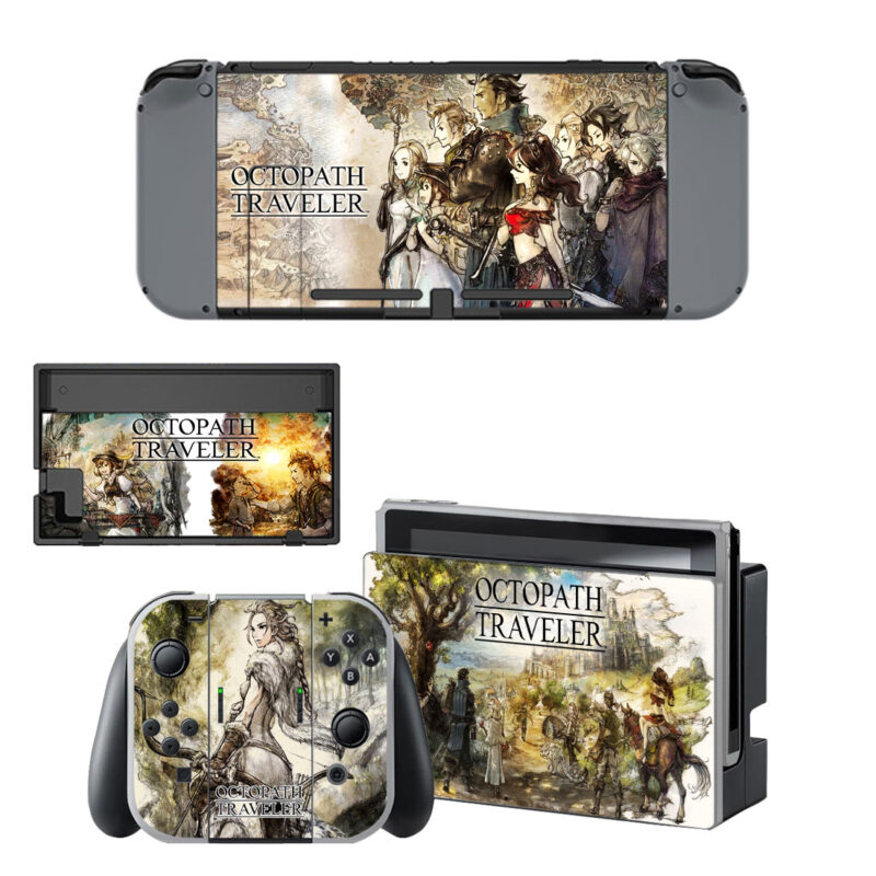 Octopath Traveler Decal Cover For Nintendo Switch & Nintendo Switch OLED