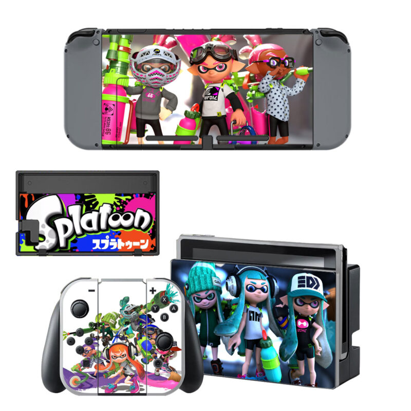 Splatoon Decal Cover For Nintendo Switch & Nintendo Switch OLED Design 2