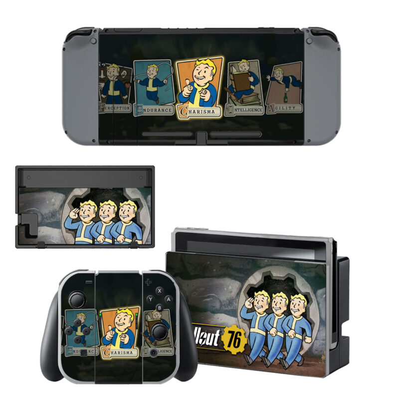 Fallout 76 Decal Cover For Nintendo Switch & Nintendo Switch OLED Design 6