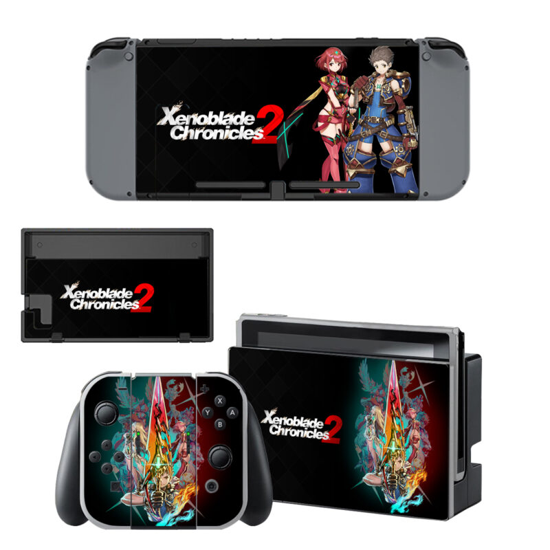 Xenoblade Chronicles 2 Skin Sticker For Nintendo Switch & Nintendo Switch OLED Design 2