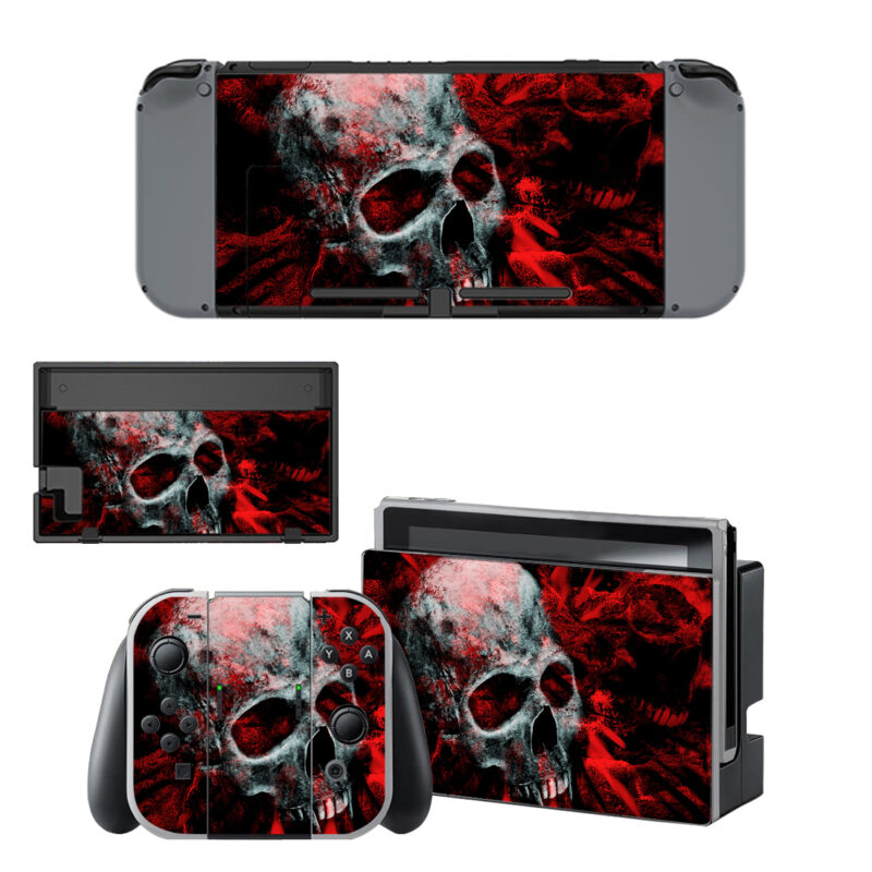 Bloody Skull Decal Cover For Nintendo Switch & Nintendo Switch OLED