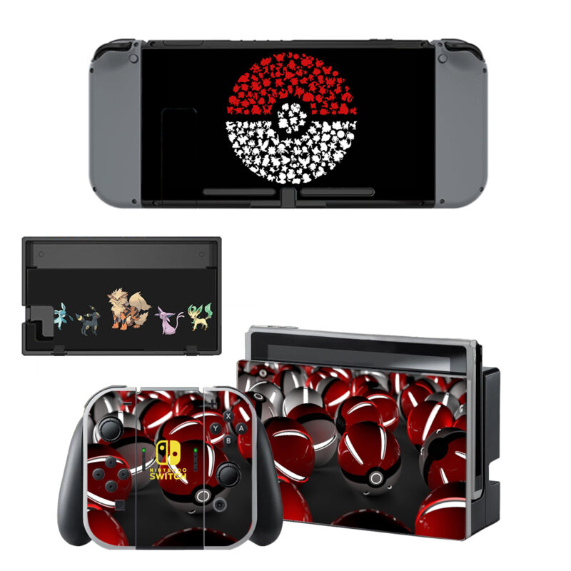 Pokemon Ball Skin Sticker For Nintendo Switch & Nintendo Switch OLED