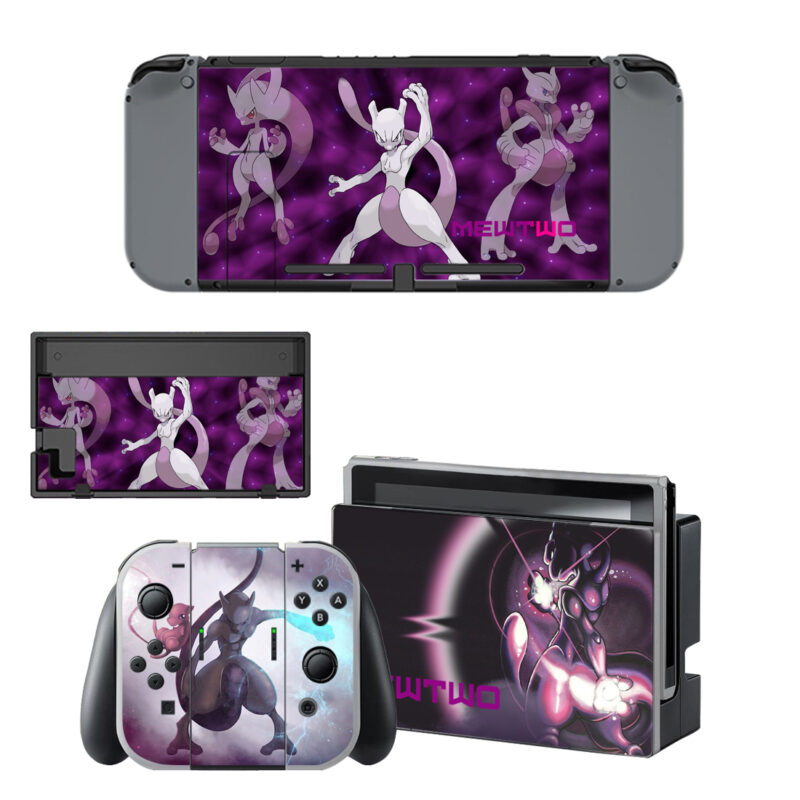 Pokemon Mewtwo Decal Cover For Nintendo Switch & Nintendo Switch OLED Design 1