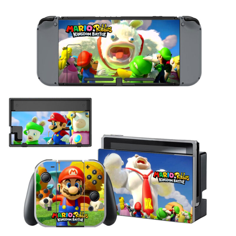 Mario + Rabbids Kingdom Battle Decal Cover For Nintendo Switch & Nintendo Switch OLED Design 3