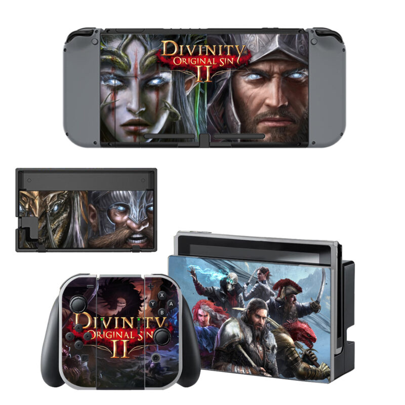 Divinity Original Sin 2 Decal Cover For Nintendo Switch & Nintendo Switch OLED Design 2