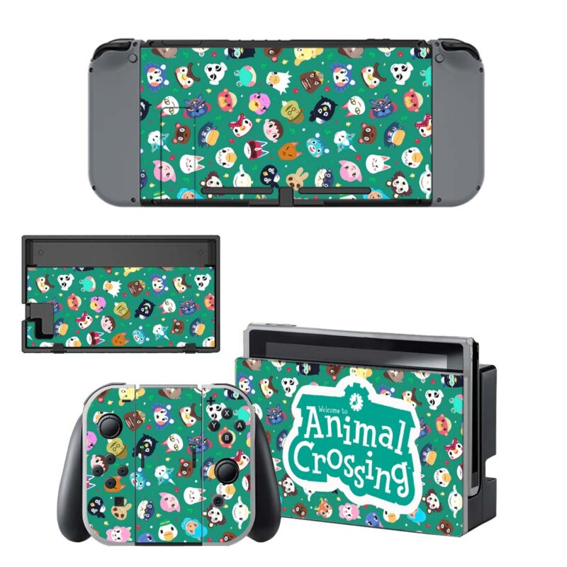 Animal Crossing Pattern Decal Cover For Nintendo Switch & Nintendo Switch OLED