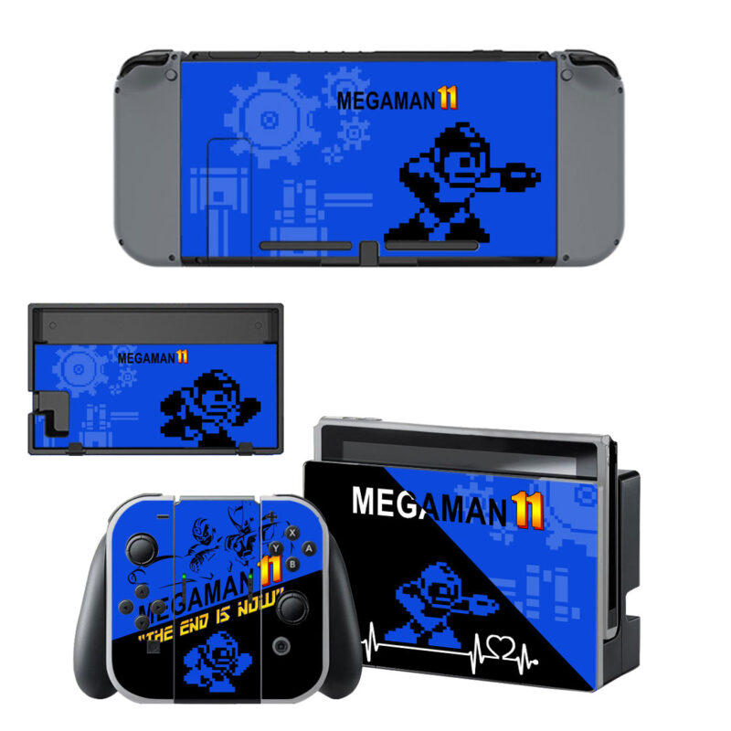 Mega Man 11 Decal Cover For Nintendo Switch & Nintendo Switch OLED Design 1