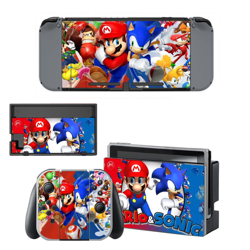 Mario And Sonic Decal Cover For Nintendo Switch & Nintendo Switch OLED