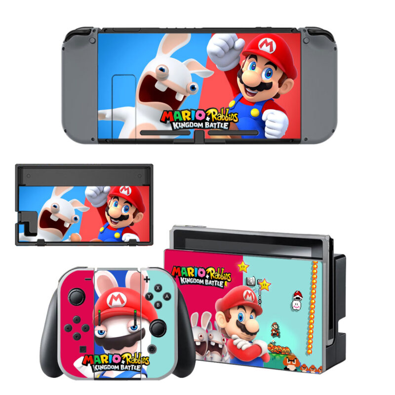 Mario + Rabbids Kingdom Battle Decal Cover For Nintendo Switch & Nintendo Switch OLED Design 1