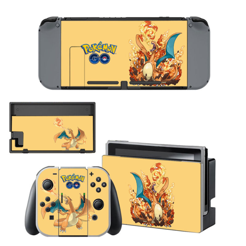 Pokemon Charizard Skin Sticker For Nintendo Switch & Nintendo Switch OLED Design 2