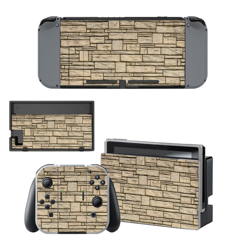 Decorative Facing Stone Decal Cover For Nintendo Switch & Nintendo Switch OLED