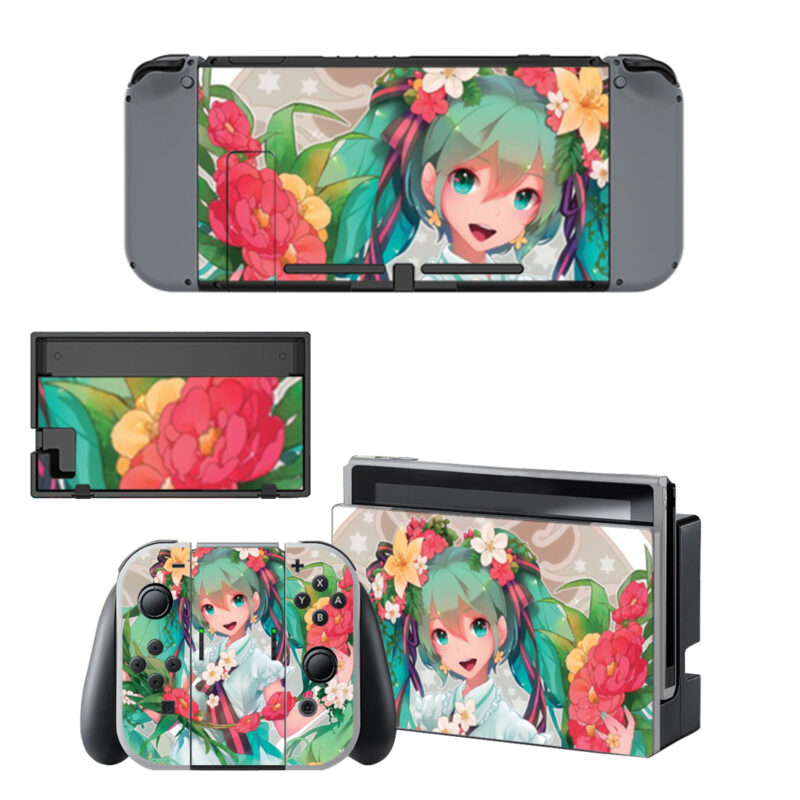 Hatsune Miku Skin Sticker For Nintendo Switch & Nintendo Switch OLED Design 5