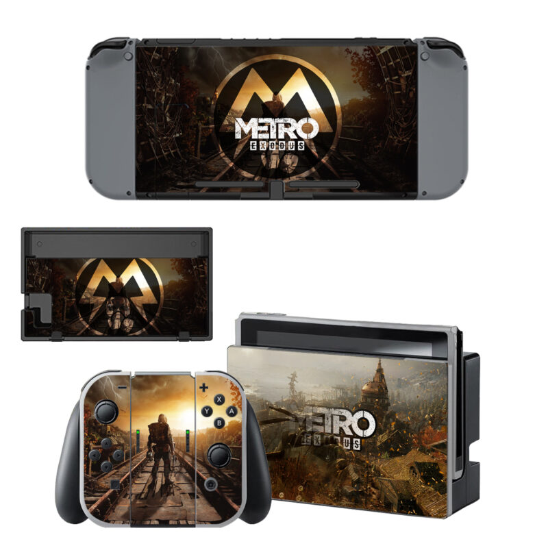 Metro Exodus Decal Cover For Nintendo Switch & Nintendo Switch OLED Design 3